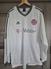 FC Bayern München Trikot Langarm 2002 Weiß Telekom Größe XL