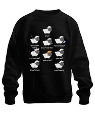 Lustige Schaf Sprüche Wortspiele Schäfchen Tierhumor Bauernhof Unisex Sweatshirt