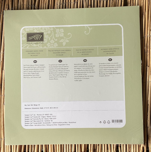 Stampin designerpapier - stampin’, up!