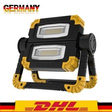LED Arbeitsleuchte IP44 Akku Aufladbar Baustrahler Flutlicht Werkstattlampe~ DHL