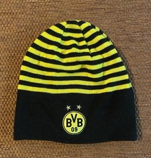 BVB 09 PUMA Wendemütze Beanie | Mütze Borussia Dortmund schwarz gelb GESTREIFT
