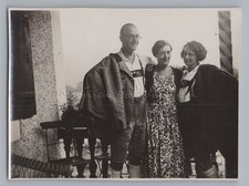 Woman in Lederhosen Costume