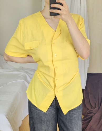 Miss astor bluse hemd gelb - astor,