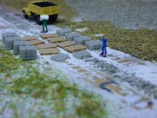 1346 - Pflanzringe / -steine auf 8 Paletten, 18-tlg. für  Spur Z, 1:220