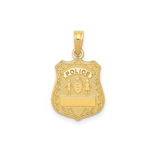 14k Gelbgold Polizei Abzeichen