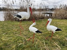 Störche Familie Set 3x Storch