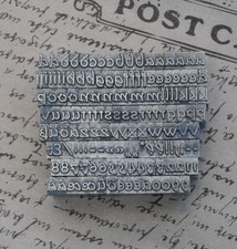 Alphabet Bleilettern Letter Druckbuchstaben Lettern Vintage Stempel Bleiletter´'