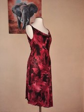 Kleid, Abendkleid, Xanaka, Rot/Schwarz, Gr. 34, Glitzer, Flamenco, Tango
