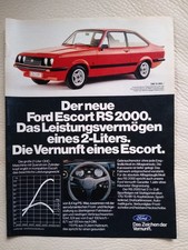Ford Escort RS2000 - ´75 mk2 rs motorsport 2,0 mit 110PS- Tolle Werbung aus 1975