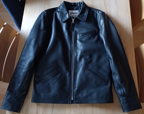 Schott lederjacke schwarz - schott,