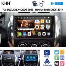 8+128G Für Suzuki SX4 Fiat Sedici 06-13 Autoradio CarPlay Android13 BT GPS Navi