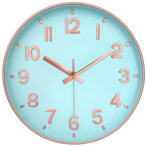 Blau wanduhr 25cm - blau,