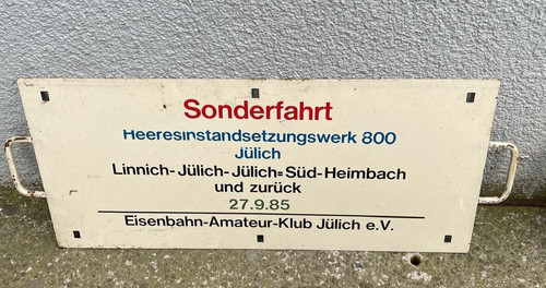 Zuglaufschild sonderfahrt - 2/3, /sonderfahrt