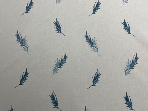 Hootie feder weiss blau leinen - feder,