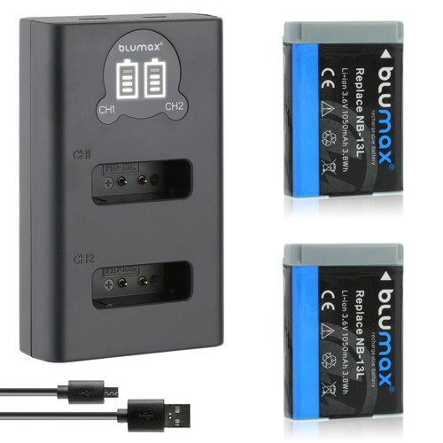 Akku lcd lader für - 2x, +