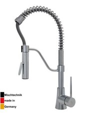 Küchenarmatur – Gastro Spiralfederarmatur mit Brausekopf | Hochdruck | Chrom