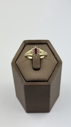 Rubin und diamant 10k - rubin,