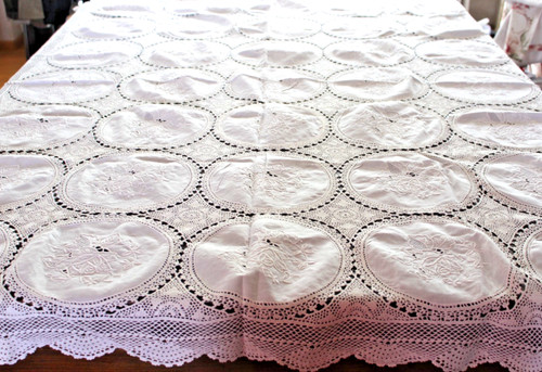 Tischdecke 85x 20m weiß - 1,20m,