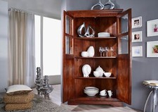 Eckschrank Kolonialstil Akazie