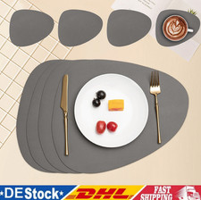 4er Set Platzset Kunstleder