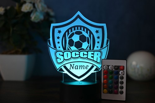 Personalisierte fußball lampe - personalisierte,