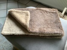 Kleine Lama Decke  von RSD--85 x 133 cm- braun-beige-2 lagig- Top!!