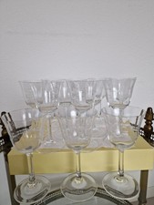 13 Art Deco Weingläser mit