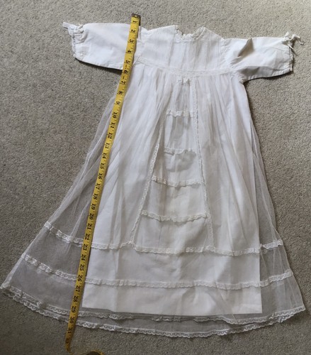 Vintage antikes taufgewand - /,