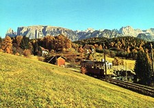 Ak Rittnerbahn mit Schlern und