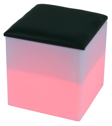 Sitzwürfel led 40x40cm - sitzwürfel,