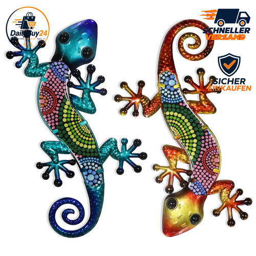 Metall gecko wandkunst - metall-gecko,