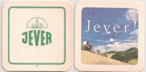 Jever alter bierdeckel - -,