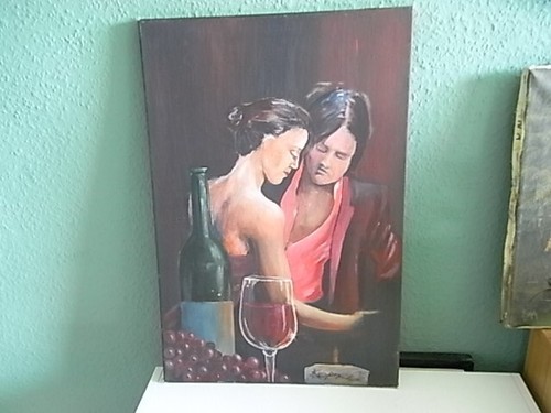 Porträt frau mit - mit, wein