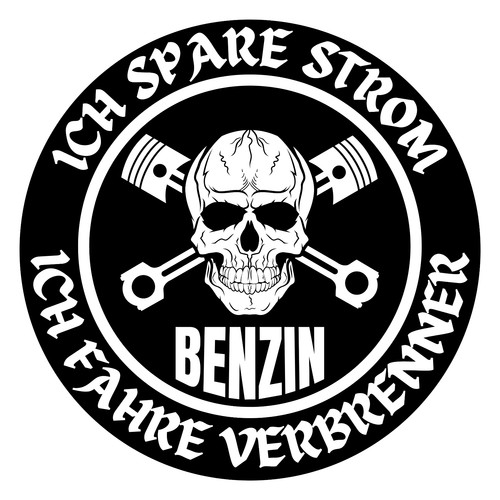 Sticker ich spare strom - ich,