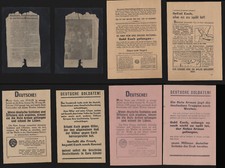 Alliierten 4x Flugblatt 2. WK