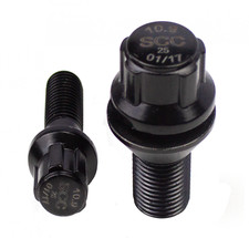 Typ B Felgenschloss | M14x1,25 | Länge: 28mm | Kegel 60° | SW 17/19 schwarz