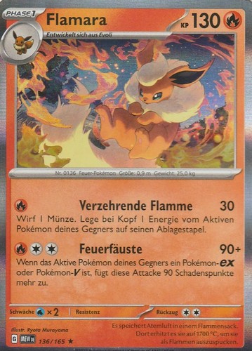 Pokemon flamara 151 136 - pokemon, #136