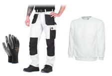 Malerhose weiß Bundhose