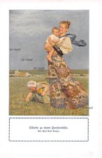 Ölstudie zu einem Familienbilde - Carl Bantzer - 1909 - Kunstdruck ~16x25cm