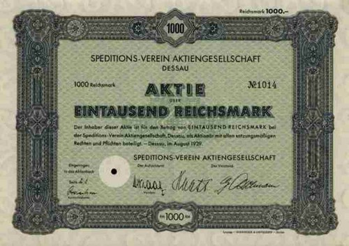 Speditions verein dessau - ag,