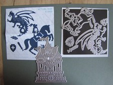 Stanzschablone X-Cut Ritter auf Pferd, Drache, Ritterburg, Märchen,  Fantasy