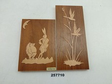 2x Bilder Laubsägearbeit