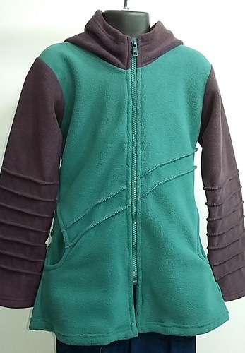 Kuschelige lange fleece jacke - kuschelige,