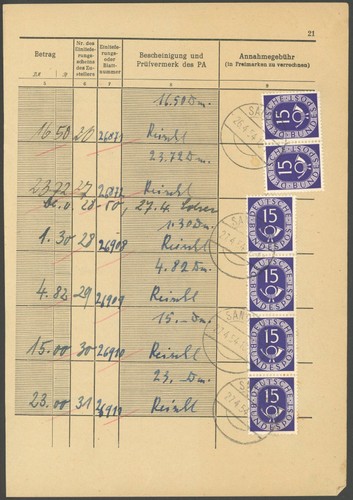 Bundesrepublik 1954 pf - bundesrepublik, 1954,
