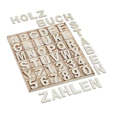 Holzbuchstaben Deko-Zahlen