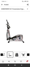 Hometrainer Christopeit CXM 7 Crosstrainer-Ergometer - Silber/Schwarz