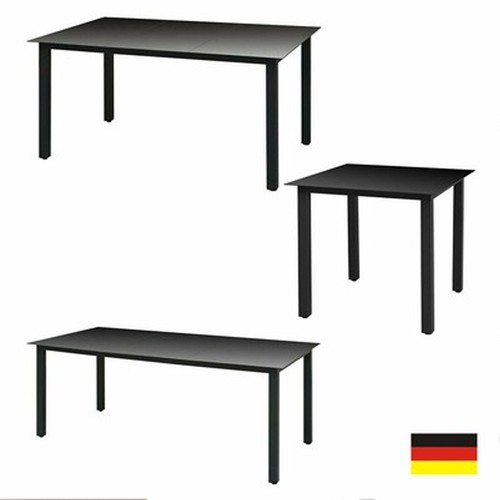Gartentisch glas alu aluminium - glas,