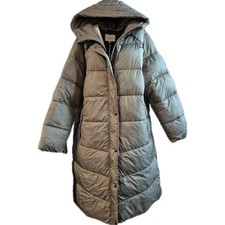 S.Oliver Jacke Mantel Parka Steppmantel Gr. 46 Khaki Grün Ton mit Kapuze (366)
