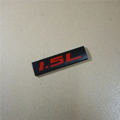Black red metal badge - 1x,