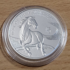Lunar UK 2014 Horse / Pferd 1 oz  /  1 Unze Silber Silbermünze